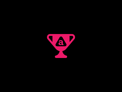 Cup award cup flat geometric glyph icons logo simple