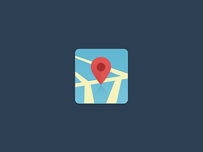 Flat Map Icon flat icon map pin