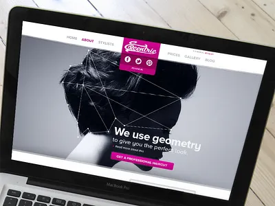 Hair stylists homepage homepage landing stylists ui website