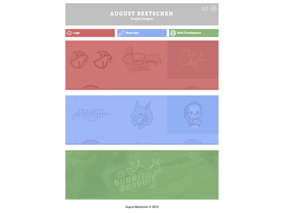 New Site css html jquery minimal personal portfolio rgb site web