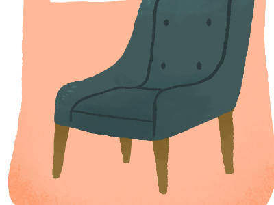Chair digital furniture illustration