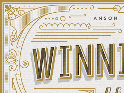 Winner Winner awards linework monoweight ornamental