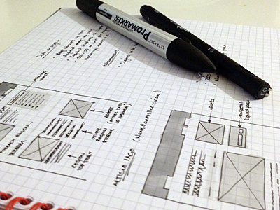 Wireframes paper pen sketch wireframe