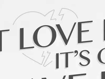 If you don't love it... love poster typography