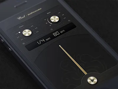 Metronome app ios mobile music ui ux