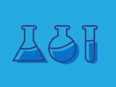 Science icon illustration outline science