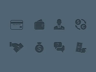 Financial App Icons app icon icons interface ios iphone mobile ui