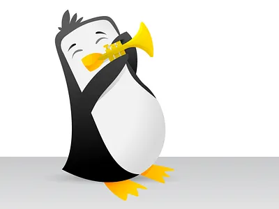 Musical Penguin penguin vector