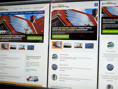 Fun in the Sun redesign redesign responsive solar