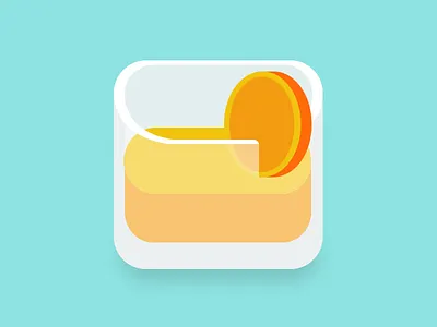 It's time to go flat ?! design flat juice orange solid