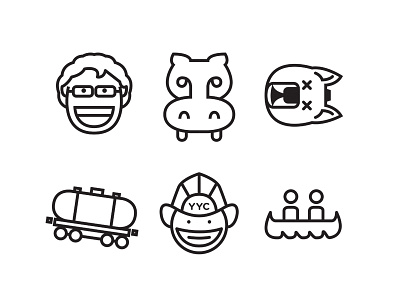 #yycflood Icons alberta calgary canoe firefighter flood harvey hippo icons nenshi train yycflood