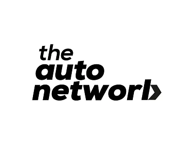 Auto Network Logo Idea black concept logo design portfolio word play
