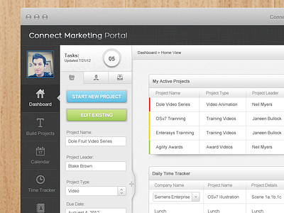 Marketing Portal Concept admin portal marketing portal ui