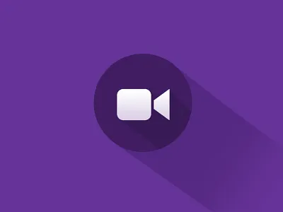 FaceTime apple camera design facetime flat icon ios long shadow modern shadow