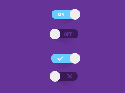 Flat Toggle Switch buttons design flat switch toggle ui ui design