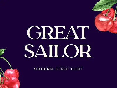 Great Sailor Serif Display Font badge bold branding classic clean decorative display fashion font great sailor serif display font header headline logo modern serif title