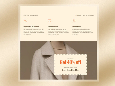 Fashion Ecommerce Website Page | FitFlux branding motion graphics ui