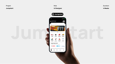 Jumpstart - Roadside Assistance graphic design ui