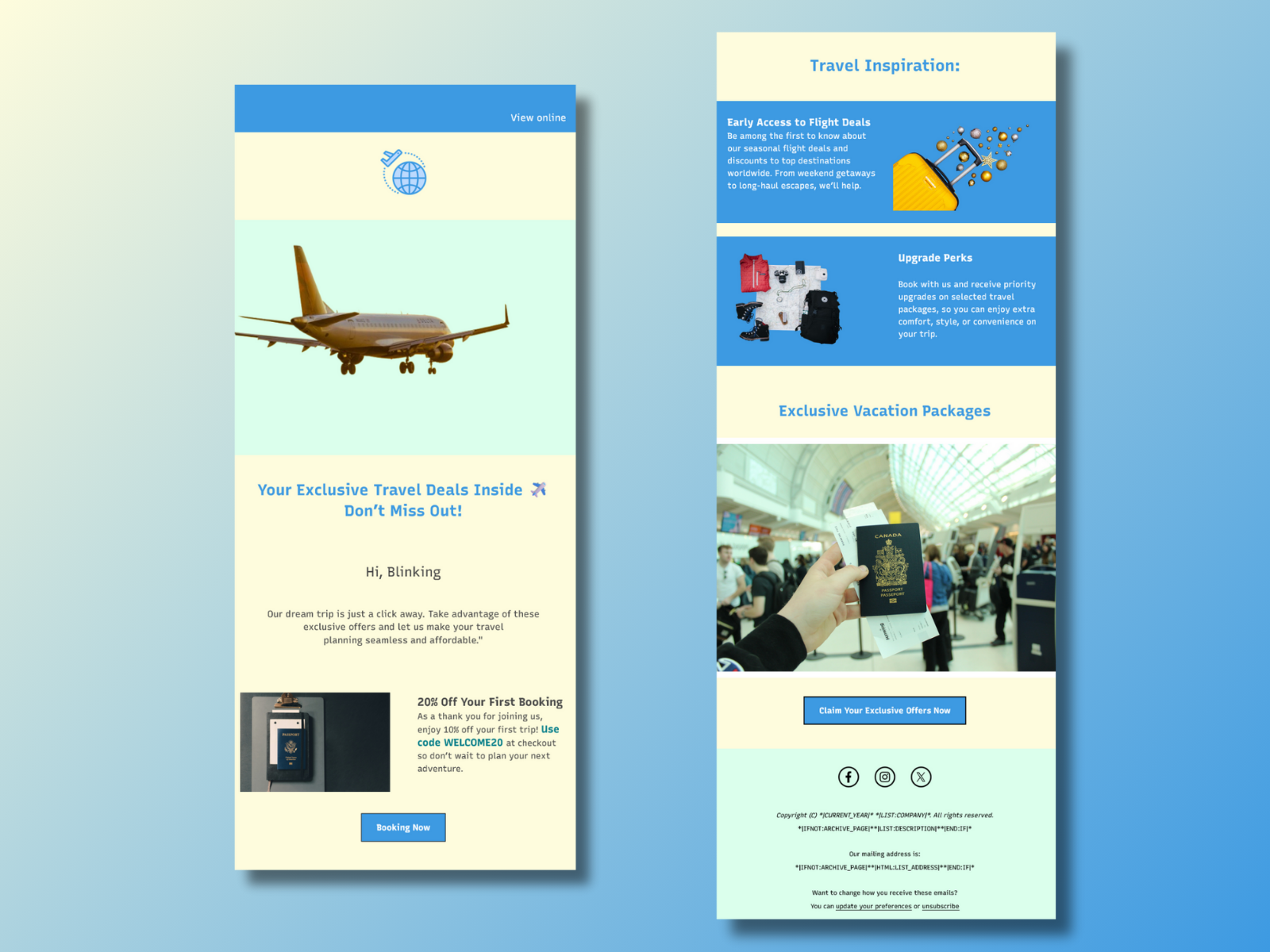 Example of Custom Mailchimp & Klaviyo Email Design