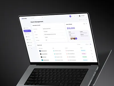Event Dashboard Concept Design activity clean create event dashboard dashboardui design entertainment event event management events interface list management news planning saas ui ux webdesign website