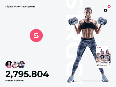 Digital Fitness Ecosystem Logo and Branding branding logo ui