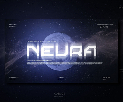 NEURA - Futuristic & Galaxy Font. cyberpunk cyberpunk font future futuristic futuristic font high tech