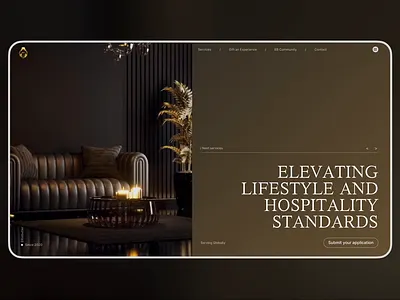 Web site for a elitebuttler company | Service | Ux/ui design buttler landing page product design service ui ux web design