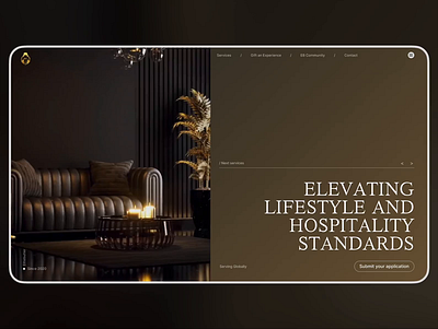 Web site for a elitebuttler company | Service | Ux/ui design buttler landing page product design service ui ux web design