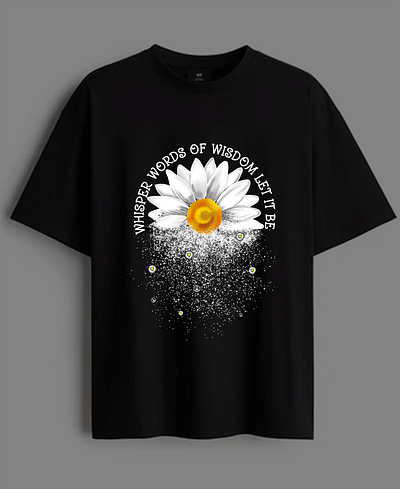 splash flower, flower print on T-shirt design digital painting graphic design illustration photoshop print design separation color