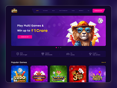 Game Website Design branding design dribbble illustration landingpage productdesign ui uidesign uiuxdesign userexperience ux