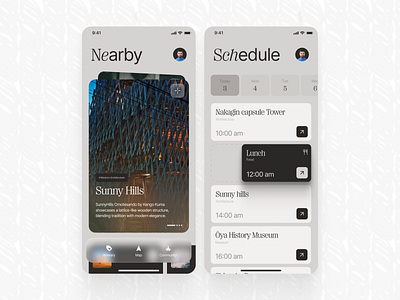 Personalized Travel Itinerary App Design app branding design digital design ios minimaldesign mobile travelapp ui ux