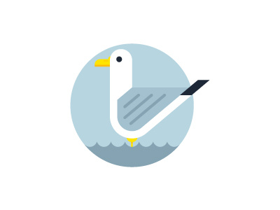 Icon - Gull animal baltic beach bird custom icon gull icon icon design minimal pictogram sea