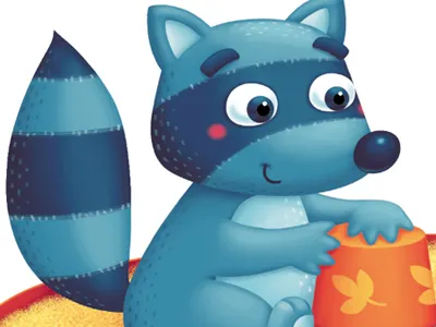 Raccoon animal illustration raccoon