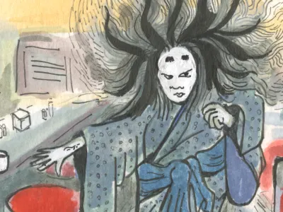 Ill met at the Kaffee Kappa Diner coffee diner ghost japanese kaiju kappa monster