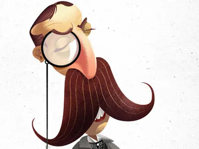 Eça de Queirós caricature editorial illustration press
