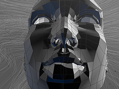 Head Audio React - RnD (live show) 3d audio react audiovisual c4d cinema 4d female head model sound