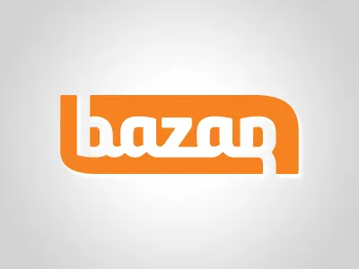 Bazar design logo orange web