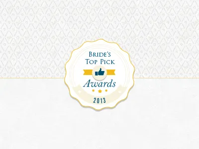 Wedding Award Badge awards badge bride circle round top wedding