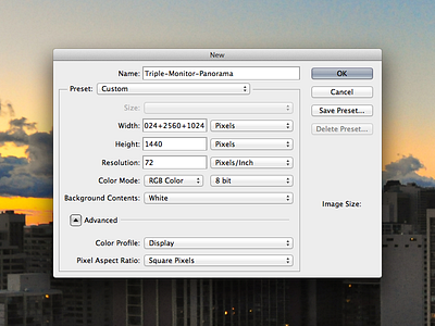 Photoshop Pixel Math concept feature photoshop triple monitor