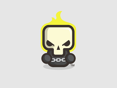 Mr.Rider fanart funky ghost rider kirpluk logo sign vector