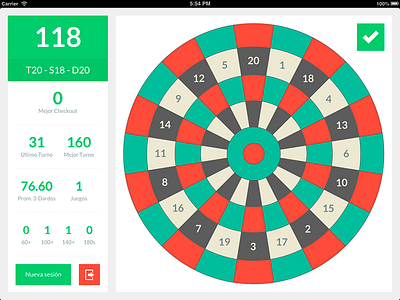 Darts scorer & practice app app dartboard darts ipad