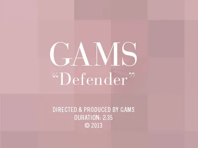 Defender title card art direction motion