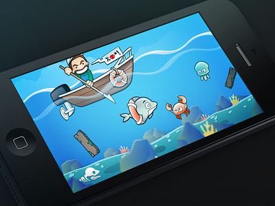 Dolphin Chase awareness chase concept corona development dolphin dolphin slaughter dolphins game illustration ios iphone