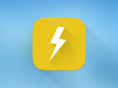 SPARK - Long Shadow Icon branding freelance icon identity ios long shadow spark