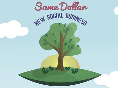 Social Tree animation illustration motion graphic still typography