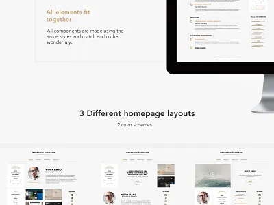Connecto vCard/Resume PSD theme connecto luxury personal psd template resume ui vcard