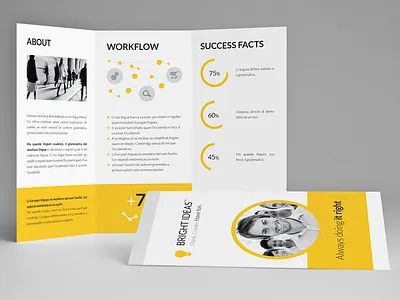 Clean Minimal Multipurpose Trifolds advertisement business clean company corporate creative flat icons minimal professional tri fold trifold