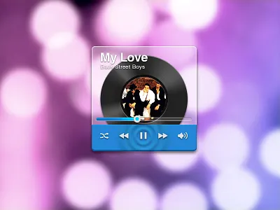 Music player music widget