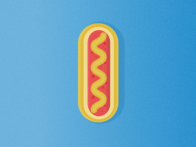 Hot Dog food fourth of july hot dog illustration vector