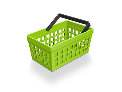 Basket basket green icon illustration photoshop shop vector webshop